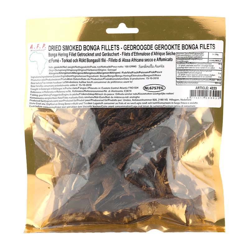 A.F.P. DRIED SMOKED BONGA FILLETS | Universal Fooding